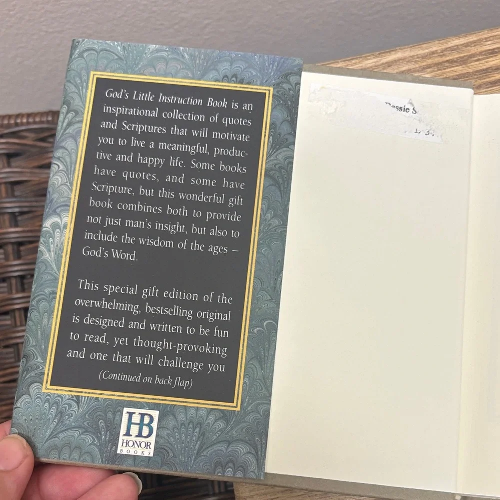 Honor Books God's Little Instruction Book, special gift edition